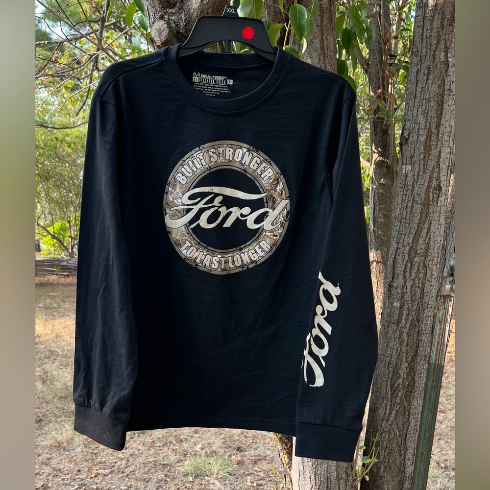 Ford, Black Long Sleeve T-Shirt